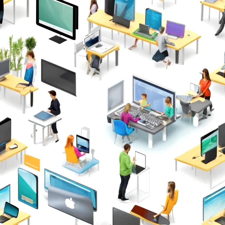 Usuarios diversos participando en talleres digitales